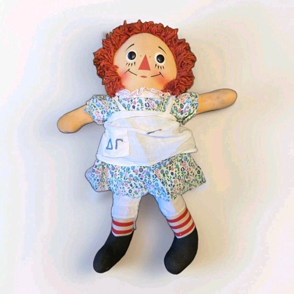 Vintage 60s-70s Knickerbocker 15” Raggedy Ann With Original Removable Clothing